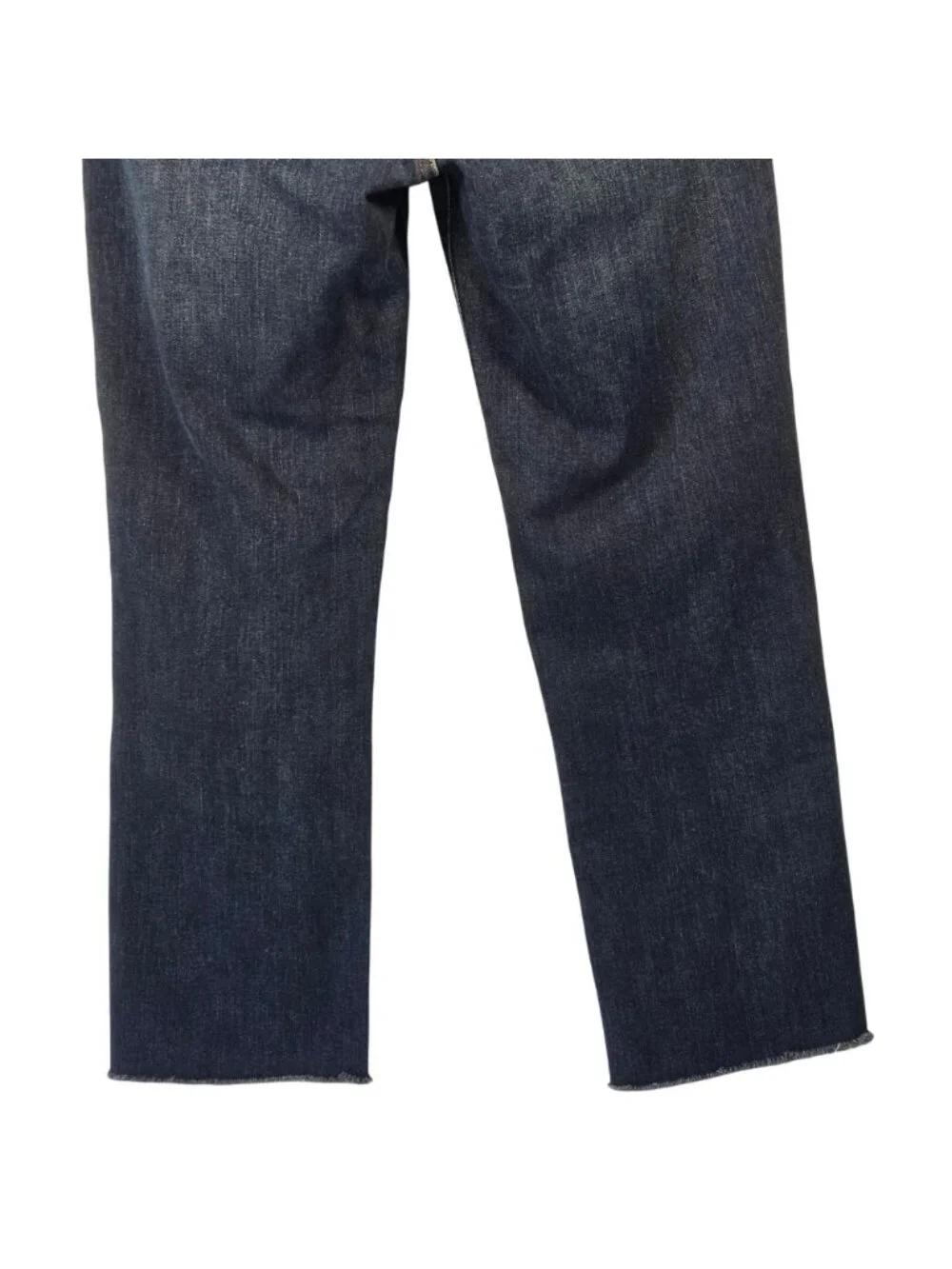 Lucky Brand Zoe High Rise Straight Leg Jeans Size 6/28 Dark Wash Raw Hem